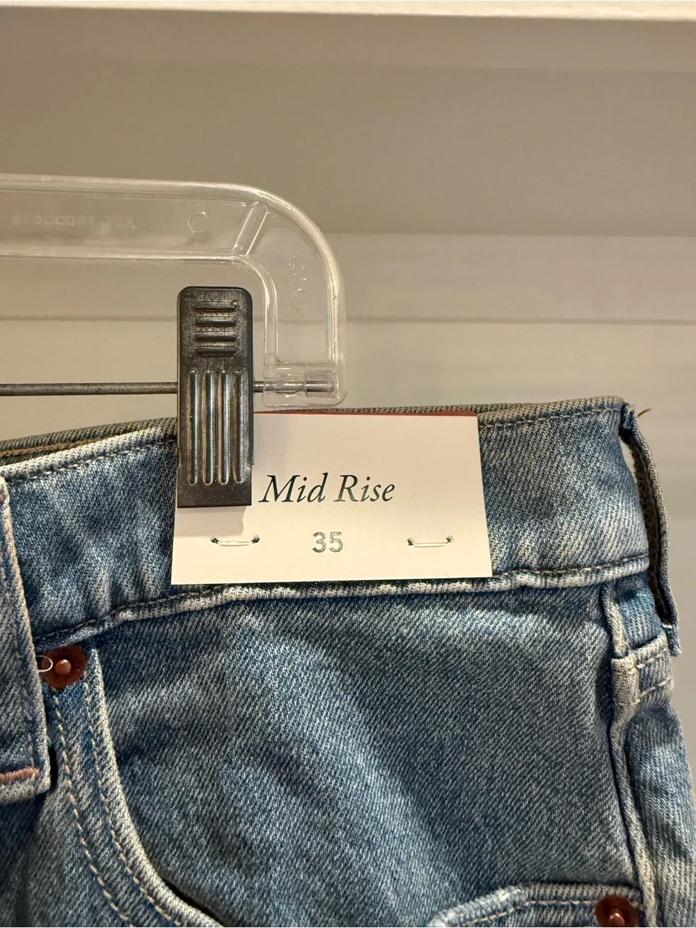Classic Light Blue Denim Mini Skirt - Unbranded
